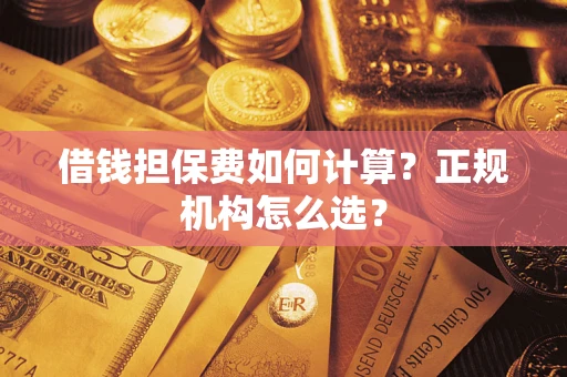 武汉借钱担保费如何计算？正规机构怎么选？