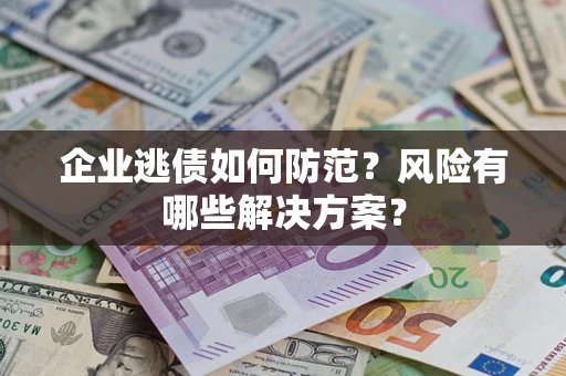 武汉企业逃债如何防范？风险有哪些解决方案？