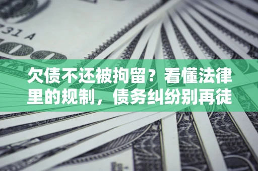 武汉欠债不还被拘留？看懂法律里的规制，债务纠纷别再徒劳奔波