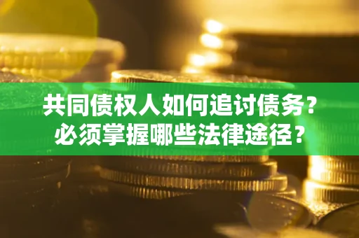 武汉共同债权人如何追讨债务？必须掌握哪些法律途径？