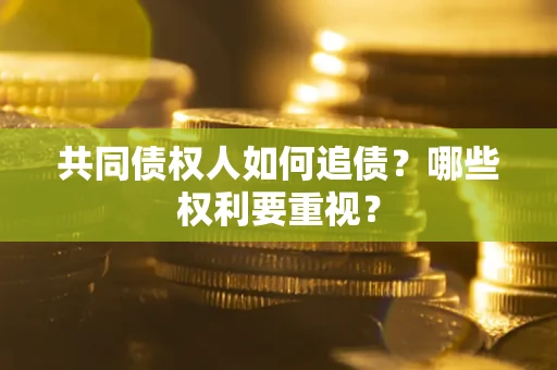 武汉共同债权人如何追债？哪些权利要重视？