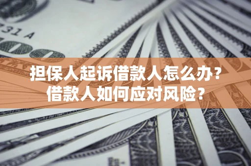 武汉担保人起诉借款人怎么办？借款人如何应对风险？