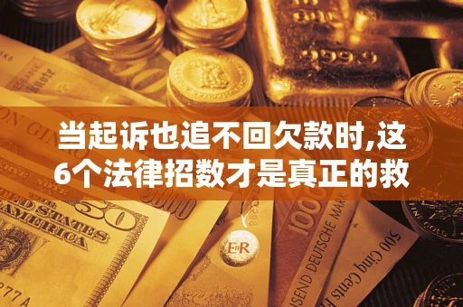 武汉当起诉也追不回欠款时,这6个法律招数才是真正的救命稻草