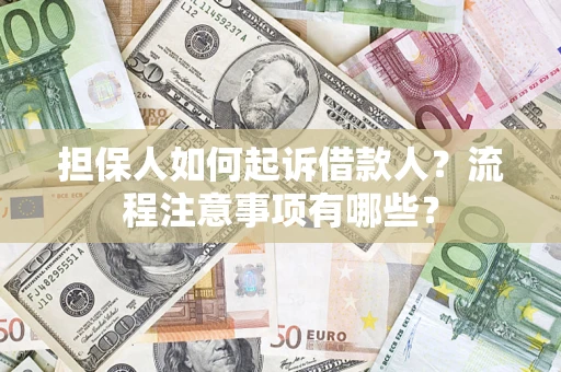 武汉担保人如何起诉借款人？流程注意事项有哪些？